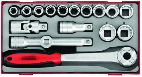 Set Tubulare 1/2" 12 Laturi - TengTools - 39180104 - imagine 2