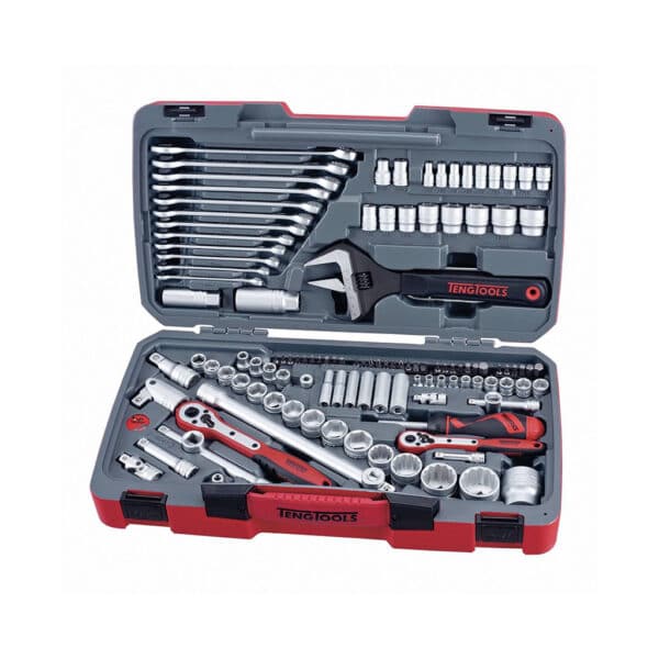 1/4”, 3/8” and 1 /2” Drive Metric and AF Socket and Tool Set 127pcs - Tubulare 1/4", 3/8", 1/2" si Tubulare AF si Trusa Scule 127 Piese