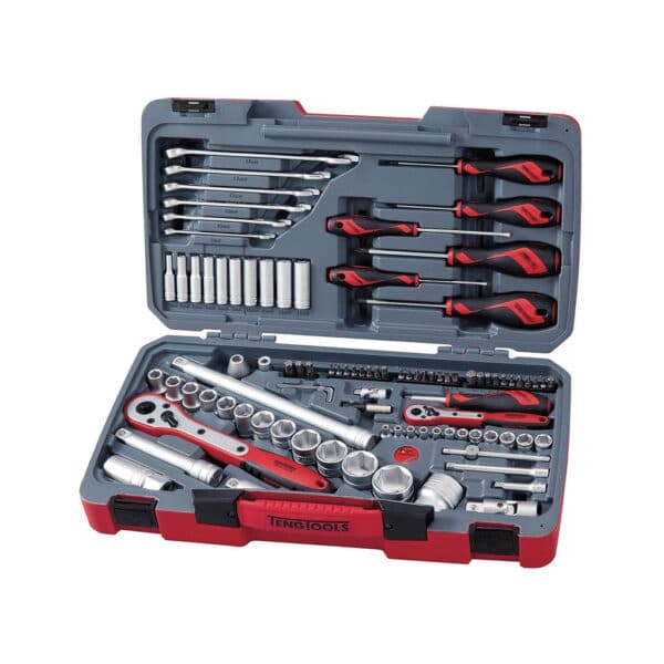 1/4" and 1/2" Driver Socket and Tool Set 95 pcs - Trusa Scule si Tubulare 1/4", 1/2" 95 Piese