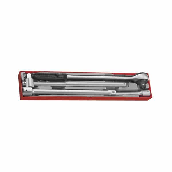 3/4” Drive Ratchet and Accessories with Safety Locking Mechanism - Set Clichet 3/4" si Accesorii