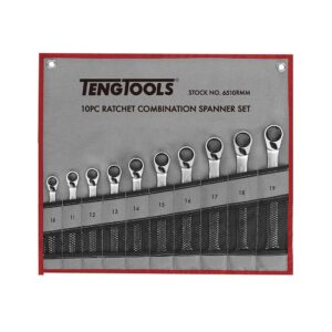 Set Chei Combinate 10 Piese - Teng Tools - 186430104
