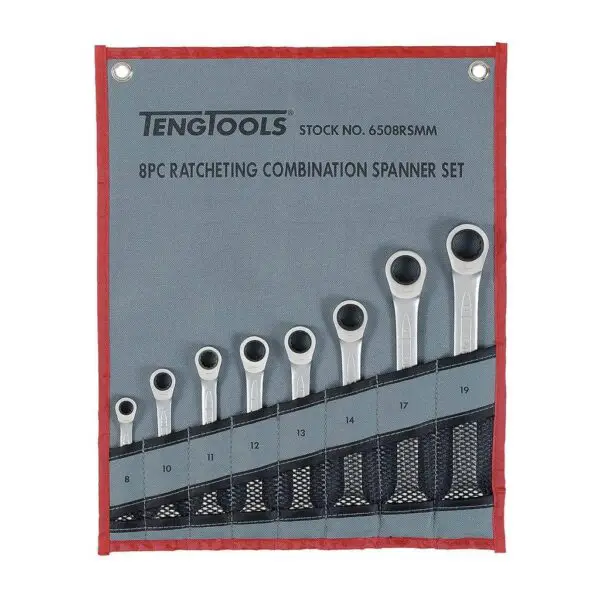 Set Chei Combinate 8 Piese - Teng Tools - 167150101