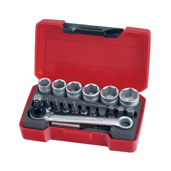 Set Tubulare 1/4" 19 Piese - Teng Tools - 167340108