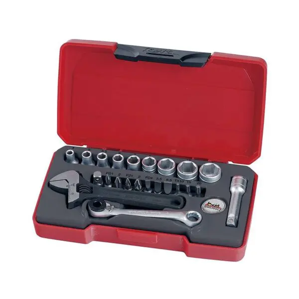 Set Tubulare 1/4" 23 Piese - Teng Tools - 167330109