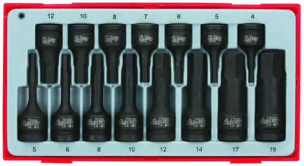 Set Tubulare Hex 1/2" & 3/8" - Teng Tools - 151410107 - imagine 2