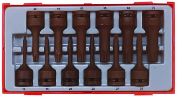 Set Tubulare de Impact TX 1/2" 12 Bucati - Teng Tools - 128130101 - imagine 2