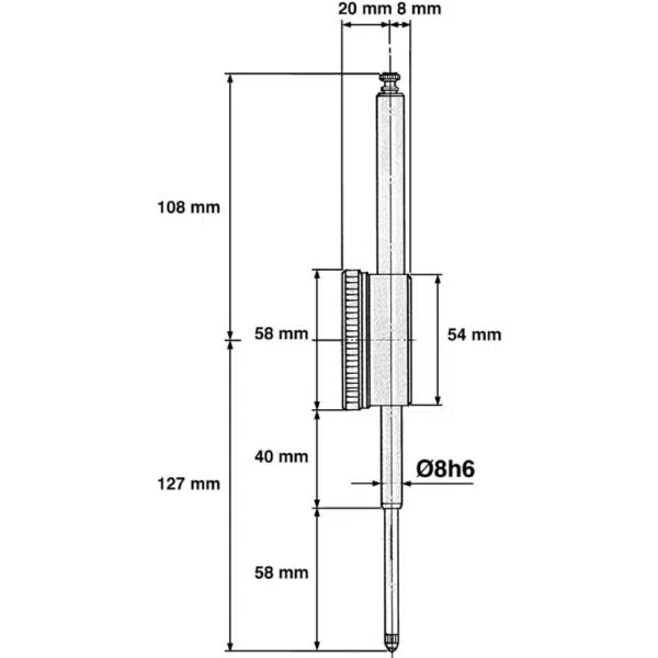 Ceas Comparator 50mm/00.1mm - LIMIT - 119130102 - imagine 2